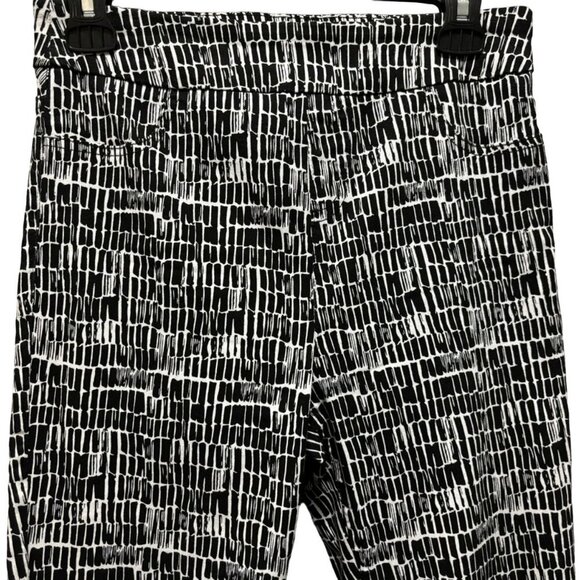 Soft Surroundings Womens XS Black & White Patterned Pants Stretch - Picture 3 of 7